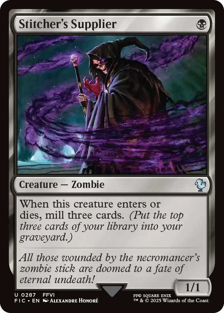 Stitcher's Supplier (Surge Foil) [FINAL FANTASY Commander] | Pegasus Games WI