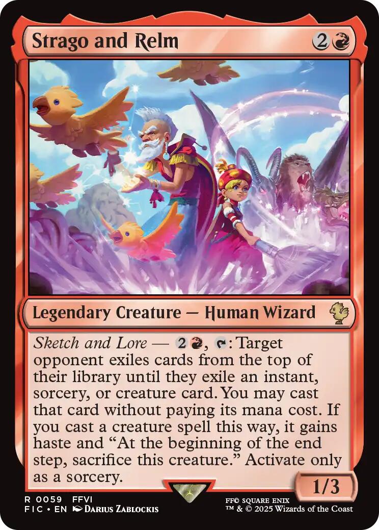 Strago and Relm (Surge Foil) [FINAL FANTASY Commander] | Pegasus Games WI