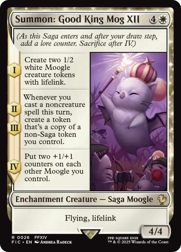 Summon: Good King Mog XII (Surge Foil) [FINAL FANTASY Commander] | Pegasus Games WI