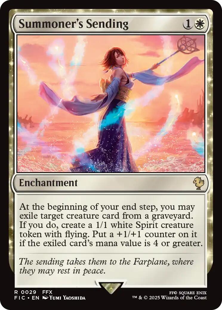 Summoner's Sending (Surge Foil) [FINAL FANTASY Commander] | Pegasus Games WI