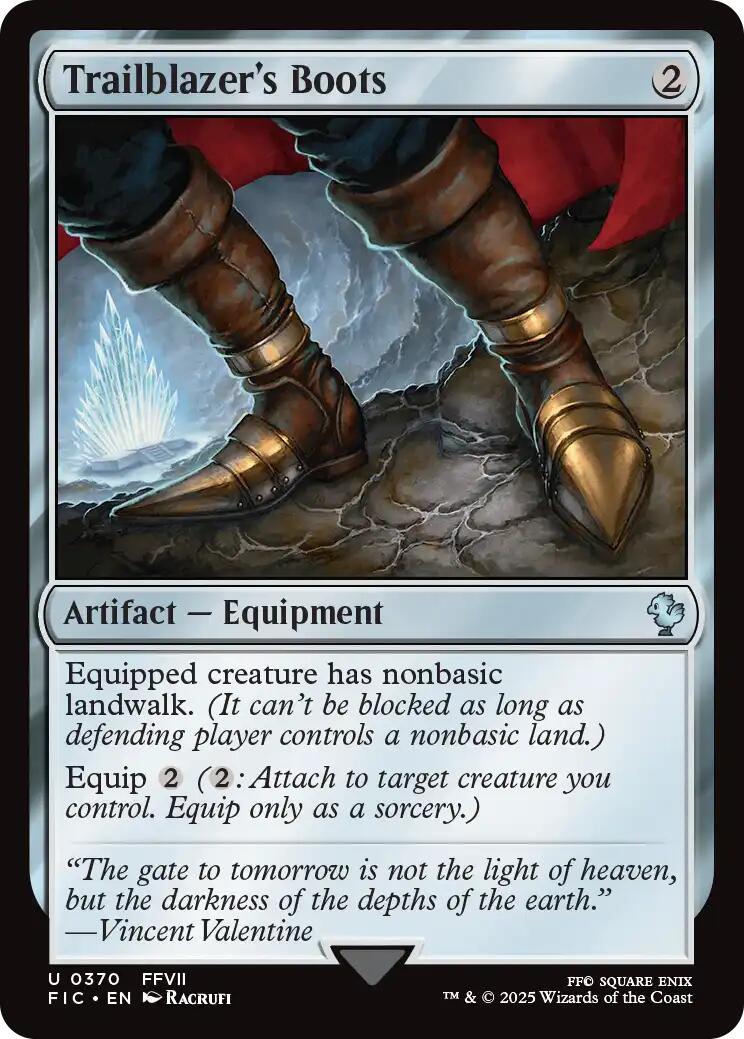 Trailblazer's Boots (Surge Foil) [FINAL FANTASY Commander] | Pegasus Games WI