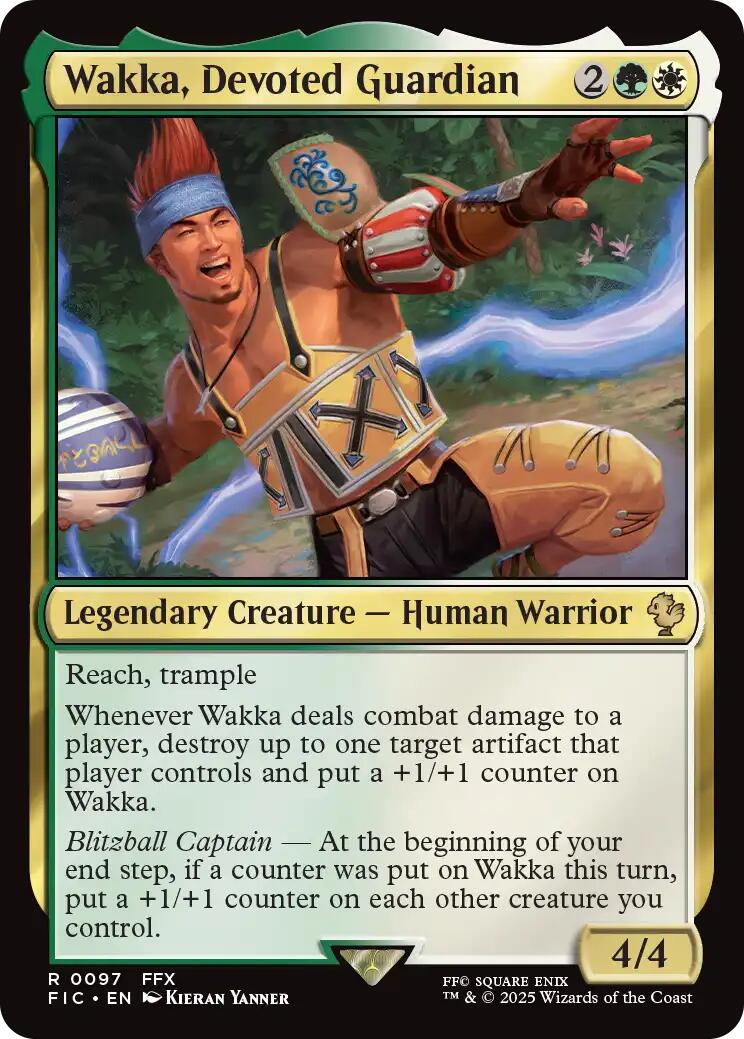 Wakka, Devoted Guardian (Surge Foil) [FINAL FANTASY Commander] | Pegasus Games WI