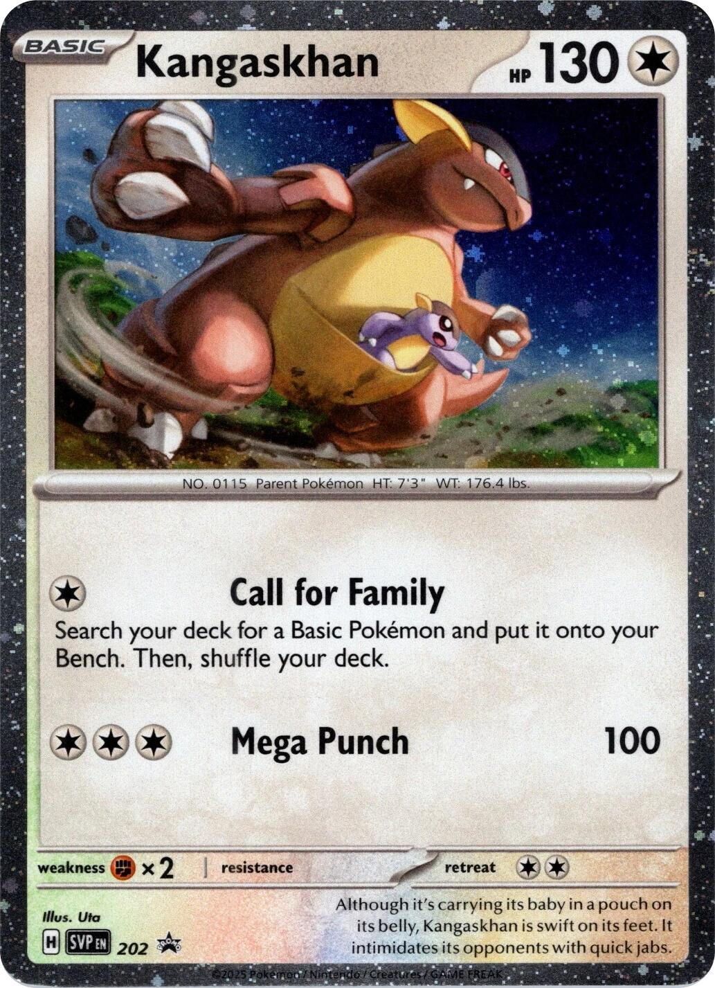Kangaskhan (202) (Cosmos Holo) [Scarlet & Violet: Black Star Promos] | Pegasus Games WI