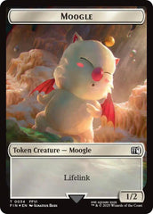 Moogle // Zombie Double-Sided Token (Surge Foil) [FINAL FANTASY Commander Tokens] | Pegasus Games WI