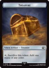 Clue // Treasure Double-Sided Token [FINAL FANTASY Commander Tokens] | Pegasus Games WI