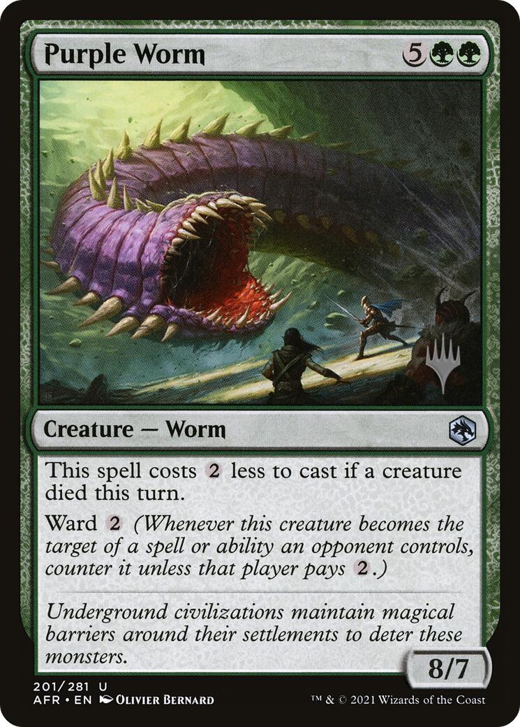 Purple Worm [Tarkir: Dragonstorm Promos] | Pegasus Games WI
