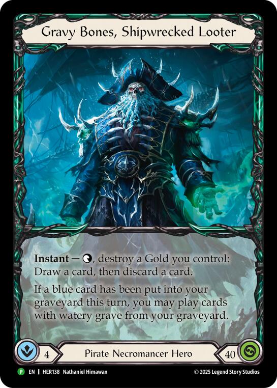 Gravy Bones, Shipwrecked Looter [HER138] (Promo)  Rainbow Foil | Pegasus Games WI