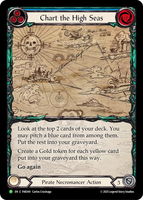Chart the High Seas [FAB344] (Promo)  Rainbow Foil | Pegasus Games WI