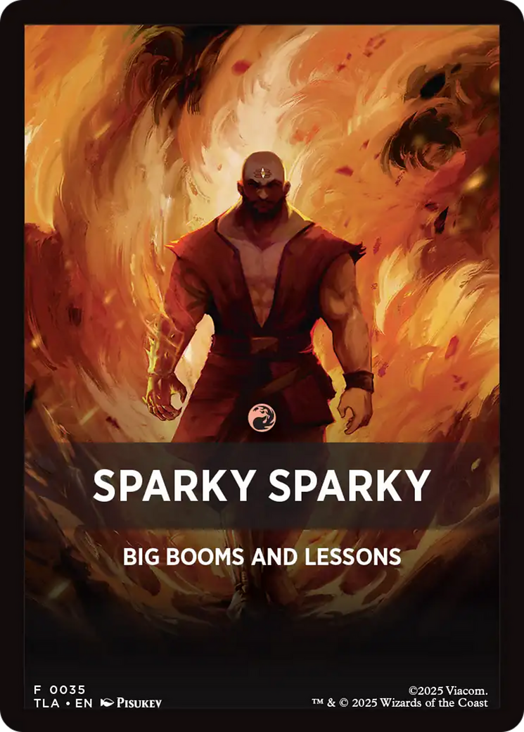 Sparky Sparky Theme Card [Avatar: The Last Airbender Tokens] | Pegasus Games WI