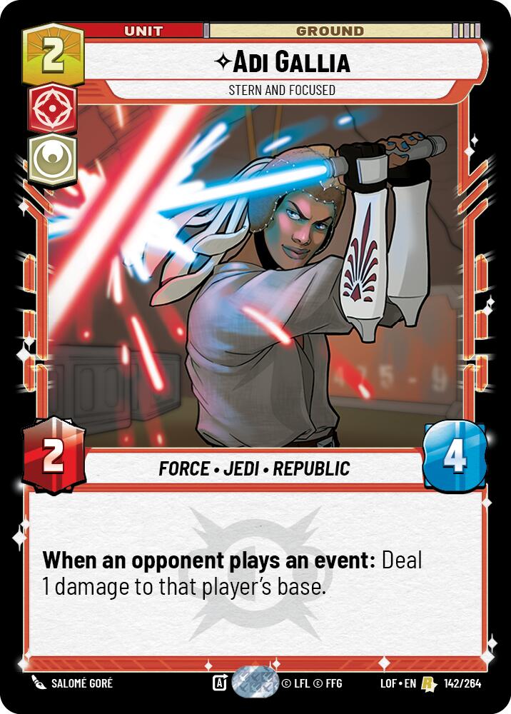 Adi Gallia - Stern and Focused (142/264) (142/264) [Legends of the Force] | Pegasus Games WI