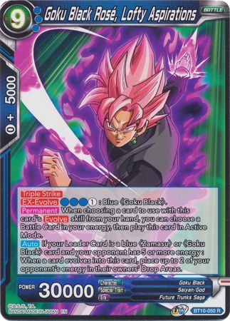 Goku Black Rose, Lofty Aspirations (BT10-050) [Rise of the Unison Warrior 2nd Edition] | Pegasus Games WI