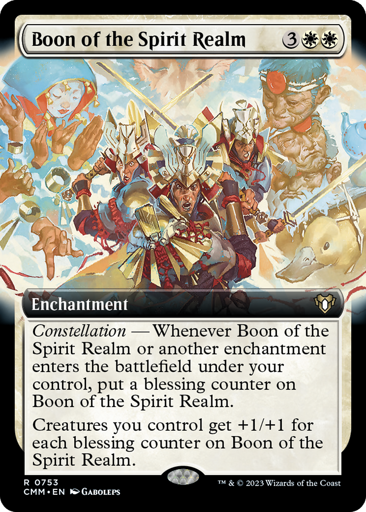 Boon of the Spirit Realm (Extended Art) [Commander Masters] | Pegasus Games WI