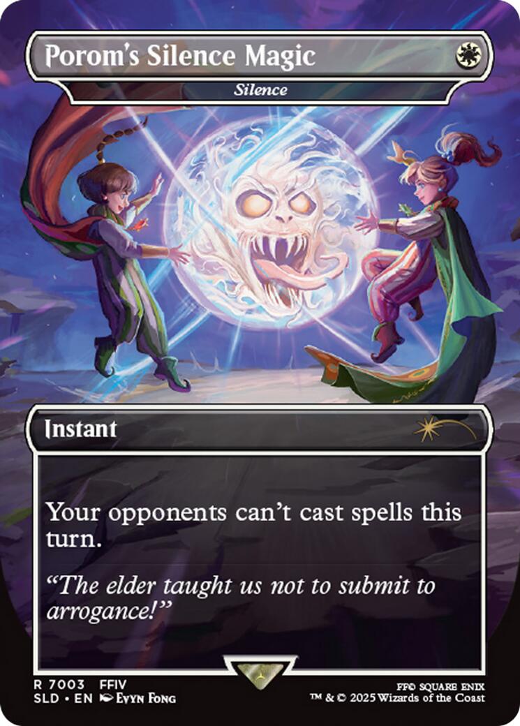 Porom's Silence Magic - Silence (Rainbow Foil) [Secret Lair Drop Series] | Pegasus Games WI