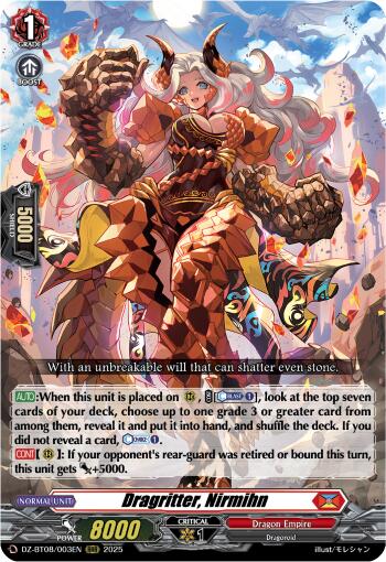 Dragritter, Nirmin (DZ-BT08/003EN) [DZ-BT08: Knights 0f Rebirth] | Pegasus Games WI