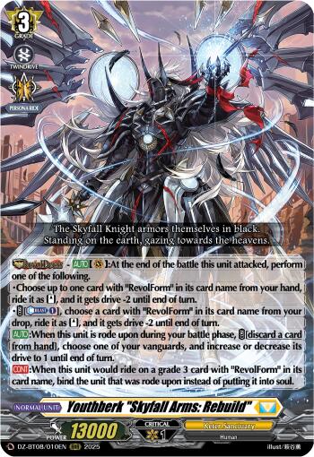 Youthberk "Skyfall Arms: Rebuild" (DZ-BT08/010EN) [DZ-BT08: Knights 0f Rebirth] | Pegasus Games WI