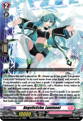 AngelicEcho, Luminoel (DZ-BT08/017EN) [DZ-BT08: Knights 0f Rebirth] | Pegasus Games WI