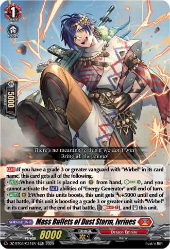 Ammunition of Dust Storm, Ivrines (DZ-BT08/021EN) [DZ-BT08: Knights 0f Rebirth] | Pegasus Games WI