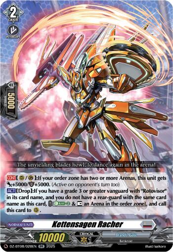 Kettensagen Racher (DZ-BT08/028EN) [DZ-BT08: Knights 0f Rebirth] | Pegasus Games WI