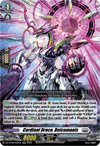 Cardinal Draco, Decalcomanis (DZ-BT08/030EN) [DZ-BT08: Knights 0f Rebirth] | Pegasus Games WI