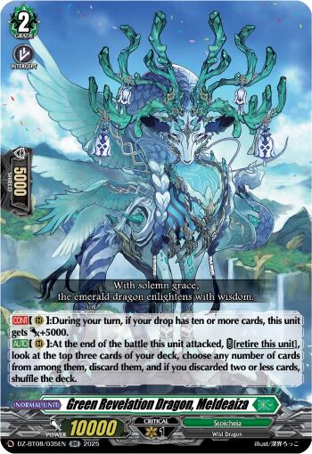 Jade Dragon, Meldeaiza (DZ-BT08/035EN) [DZ-BT08: Knights 0f Rebirth] | Pegasus Games WI