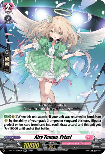 Airy Tempo, Prizel (DZ-BT08/039EN) [DZ-BT08: Knights 0f Rebirth] | Pegasus Games WI