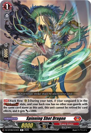 Spinning Shot Dragon (DZ-BT08/044EN) [Knights 0f Rebirth] | Pegasus Games WI
