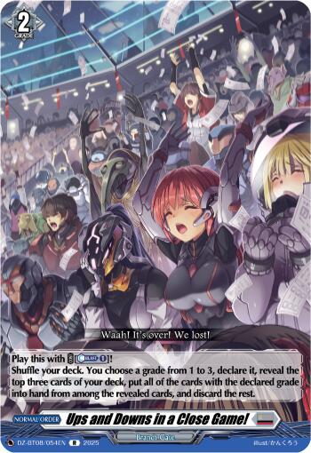 Ups and Downs in a Close Game! (DZ-BT08/054EN) [DZ-BT08: Knights 0f Rebirth] | Pegasus Games WI