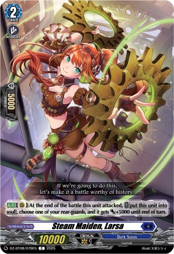 Steam Maiden, Larsa (DZ-BT08/079EN) [Knights 0f Rebirth] | Pegasus Games WI