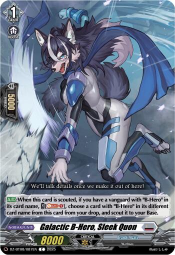 Galatic B-Hero, Sleek Quon (DZ-BT08/087EN) [DZ-BT08: Knights 0f Rebirth] | Pegasus Games WI