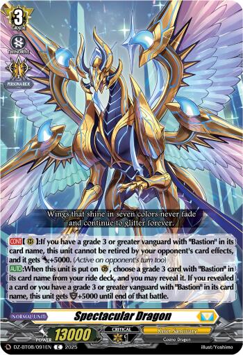 Spectacular Dragon (DZ-BT08/091EN) [DZ-BT08: Knights 0f Rebirth] | Pegasus Games WI