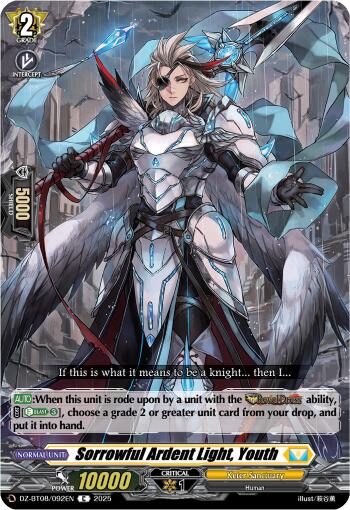Sorrowful Ardent Light, Youth (DZ-BT08/092EN) [DZ-BT08: Knights 0f Rebirth] | Pegasus Games WI