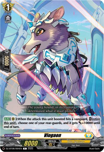 Viogaon (DZ-BT08/094EN) [DZ-BT08: Knights 0f Rebirth] | Pegasus Games WI