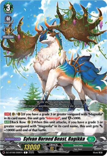 Sylvan Horned Beast, Radishka (DZ-BT08/099EN) [Knights 0f Rebirth] | Pegasus Games WI