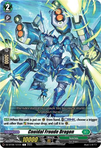 Cnoidal Froude Dragon (DZ-BT08/101EN) [DZ-BT08: Knights 0f Rebirth] | Pegasus Games WI