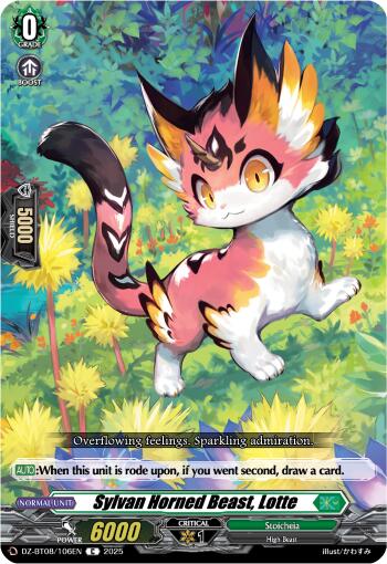 Sylvan Horned Beast, Lotte (DZ-BT08/106EN) [Knights 0f Rebirth] | Pegasus Games WI