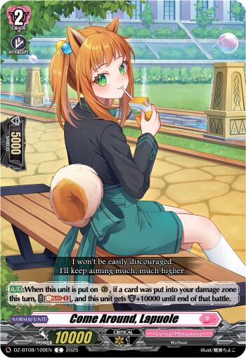 Come Around, Lapuole (DZ-BT08/109EN) [DZ-BT08: Knights 0f Rebirth] | Pegasus Games WI