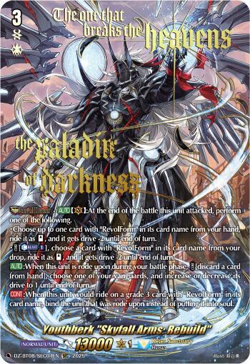 Youthberk "Skyfall Arms: Rebuild" (DZ-BT08/SEC04EN) [DZ-BT08: Knights 0f Rebirth] | Pegasus Games WI
