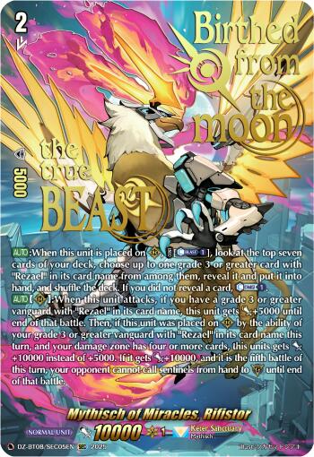 Mythisch of Miracles, Rifistor (DZ-BT08/SEC05EN) [DZ-BT08: Knights 0f Rebirth] | Pegasus Games WI