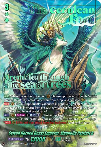 Sylvan Horned Beast Emperor, Magnolia Patriach (DZ-BT08/SEC06EN) [DZ-BT08: Knights 0f Rebirth] | Pegasus Games WI
