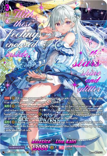 AstesiceLive, Kairi (DZ-BT08/SEC07EN) [DZ-BT08: Knights 0f Rebirth] | Pegasus Games WI