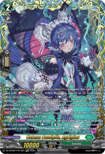 Veleno Famiglia, Agrigias (DZ-BT08/FFR14EN) [DZ-BT08: Knights 0f Rebirth] | Pegasus Games WI