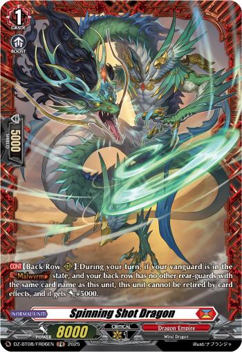 Spinning Shot Dragon (DZ-BT08/FR06EN) [Knights 0f Rebirth] | Pegasus Games WI