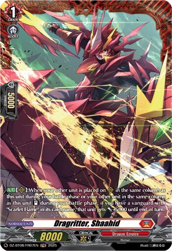 Dragritter, Shahid (DZ-BT08/FR07EN) [DZ-BT08: Knights 0f Rebirth] | Pegasus Games WI