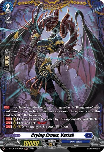 Crying Crows, Vartak (DZ-BT08/FR09EN) [DZ-BT08: Knights 0f Rebirth] | Pegasus Games WI