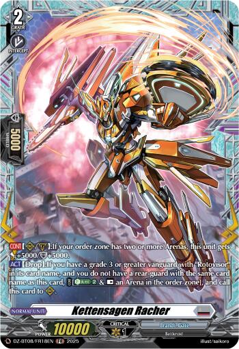 Kettensagen Racher (DZ-BT08/FR18EN) [DZ-BT08: Knights 0f Rebirth] | Pegasus Games WI