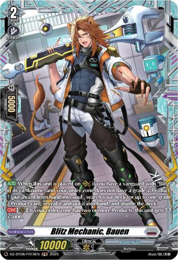 Blitz Mechnanic, Bauen (DZ-BT08/FR19EN) [DZ-BT08: Knights 0f Rebirth] | Pegasus Games WI