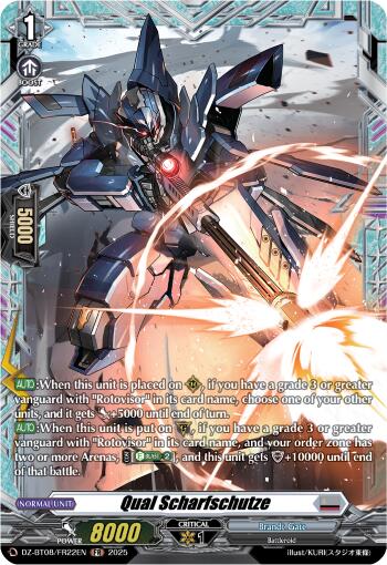 Qual Scharfschutze (DZ-BT08/FR22EN) [DZ-BT08: Knights 0f Rebirth] | Pegasus Games WI