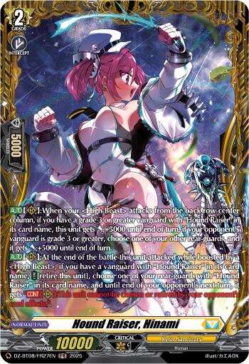 Hound Raiser, Hinami (DZ-BT08/FR27EN) [DZ-BT08: Knights 0f Rebirth] | Pegasus Games WI