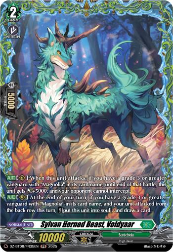 Sylvan Horned Beast, Voldyaar (DZ-BT08/FR35EN) [DZ-BT08: Knights 0f Rebirth] | Pegasus Games WI
