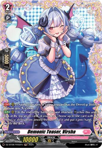 Demonic Teaser, Virsha (DZ-BT08/FR42EN) [DZ-BT08: Knights 0f Rebirth] | Pegasus Games WI